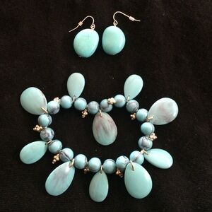 Turquoise Custom Jewelry Set NWOT